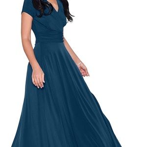 Koh Koh teal maxi dress XL